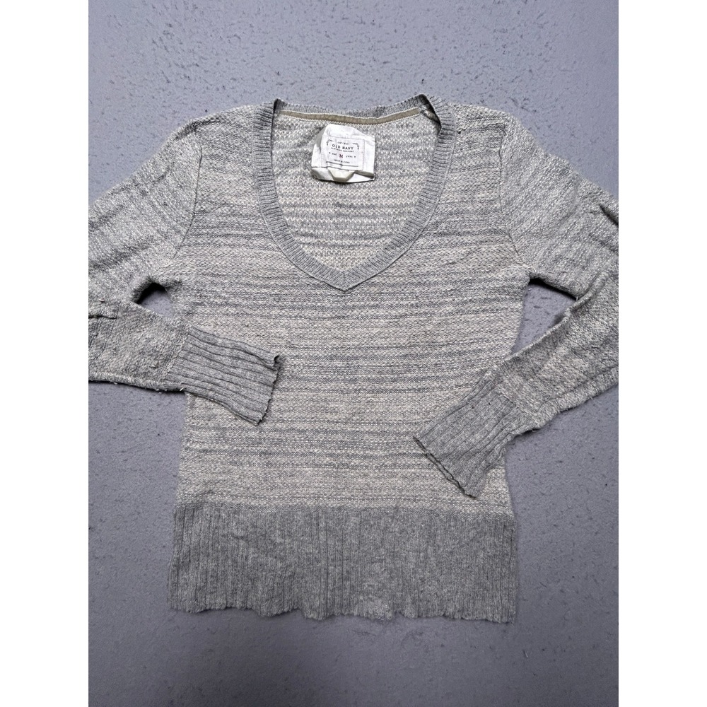 Old Navy Sweater Knit Gray Medium Womens